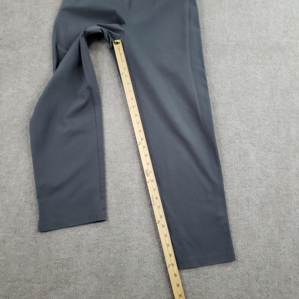 Eileen Fisher Pants Women Small Gray Elastic Waist Straight Leg Side Zip Casual - Picture 2 of 14